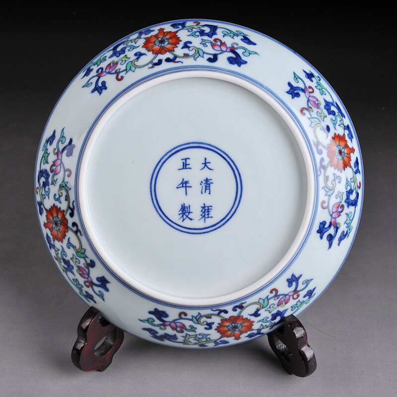 Jingdezhen Porcelain Plate Antique Porcelain Hand Painted Pastel Blue And White Ceramic Plate Hanging Plate Crafts