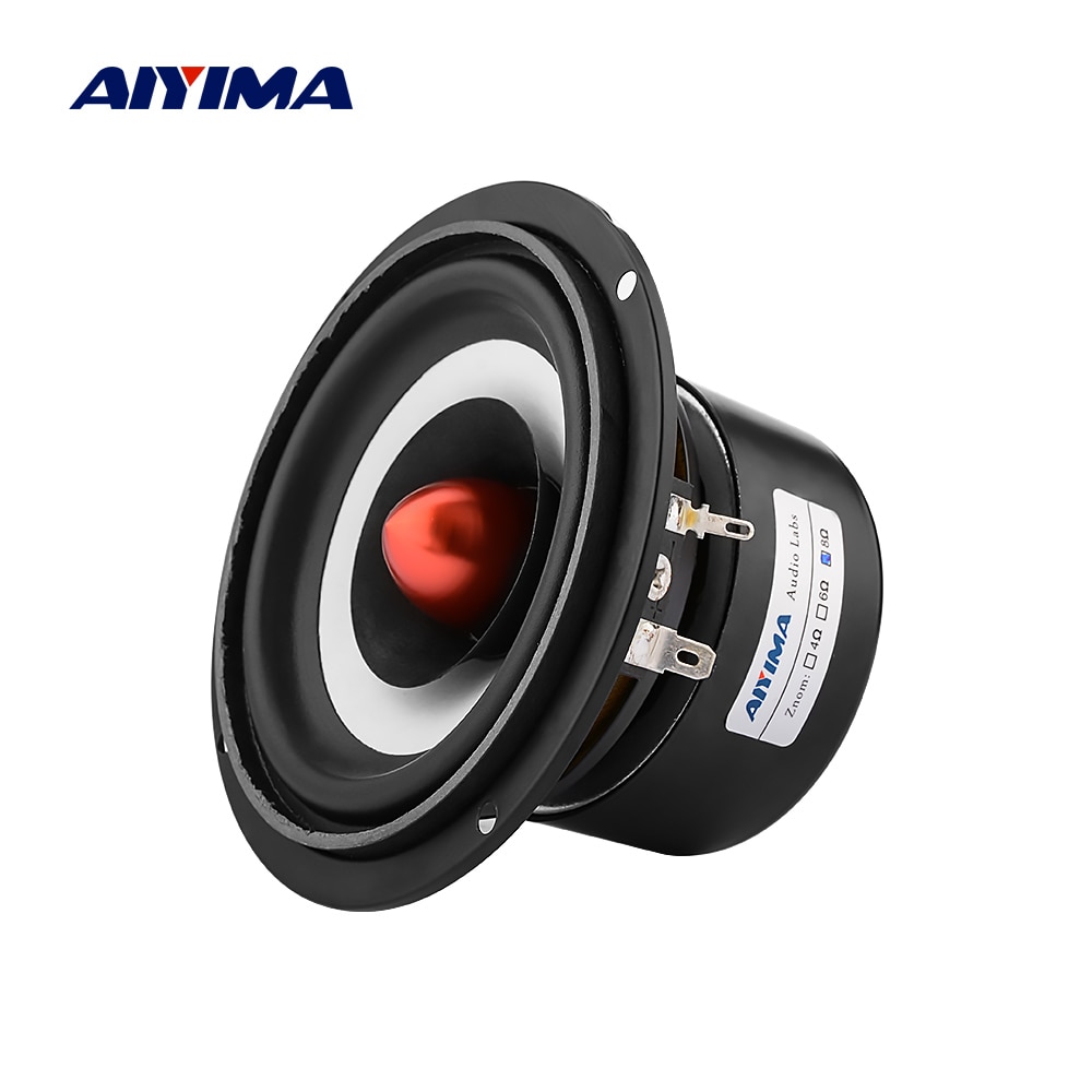 Aiyima 1Pcs 4 Inch Full Range Speaker Kolom 8 Ohm 25W Sound Versterker Luidspreker Luidspreker Home Theater diy