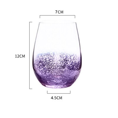 500ml tähden vesilasi lämmönkestävä maito mehu tee kahvi muki viini viski lasi olutmuki kahvikuppi juomalasi: Violetti