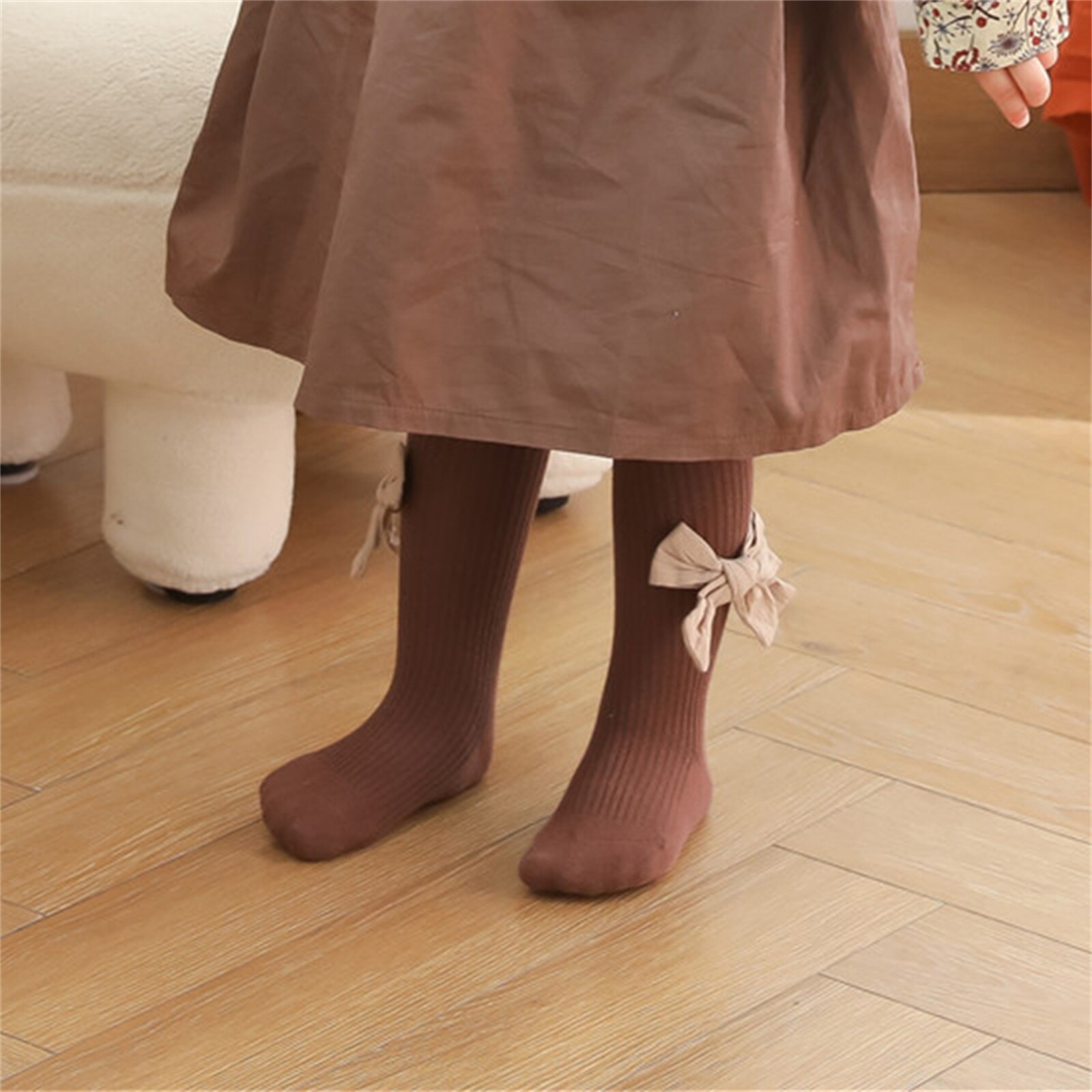 Emmababy Baby Girl Pantyhose, Knitting Bowknot Bottom Socks Warm Winter Knitwear Loose Trousers
