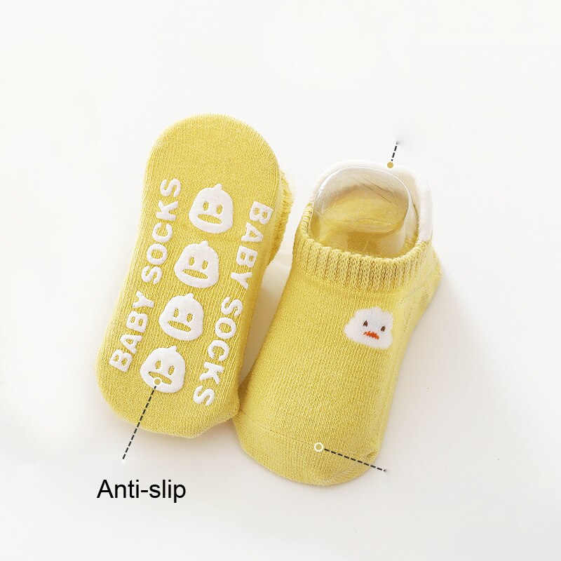 3 Pairs/Lot 0 To 5Yrs Baby Floor Socks Infant Boys Girls Cotton Anti-slips Newborn Boat Sock Cute Children Low Cut Kids Clothes