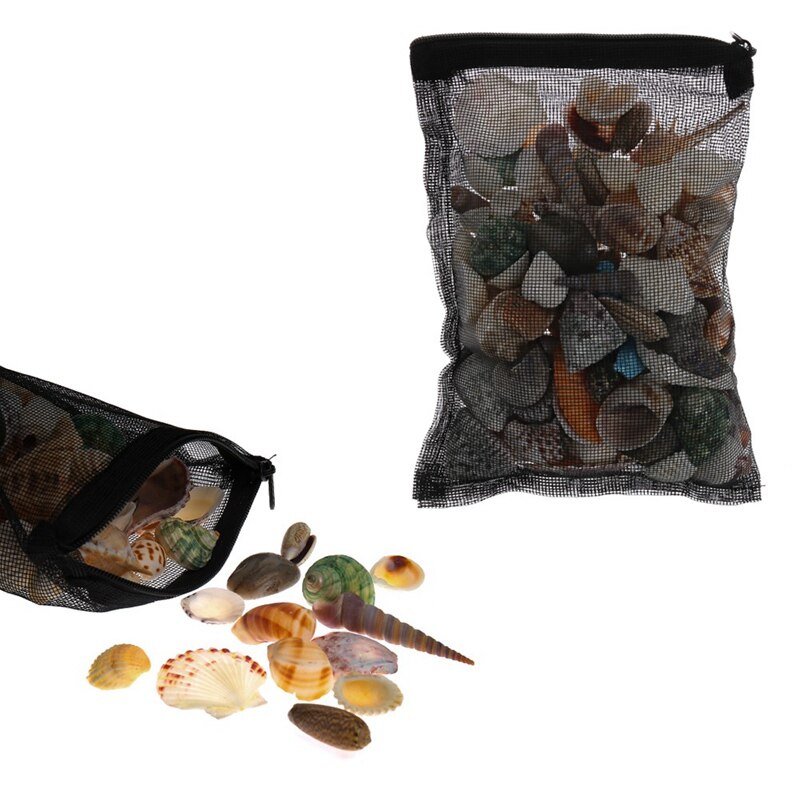 Polyester filtre maille filet sac Aquarium Aquarium étang médias fermeture éclair blanc 20x15 Cm