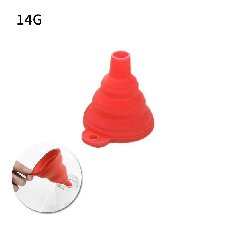 Food Grade Siliconen Gel Vouwen Trechter Vouwen Telescopische Lange Nek Trechter Vloeibare Vulling Keuken Gereedschap: 4