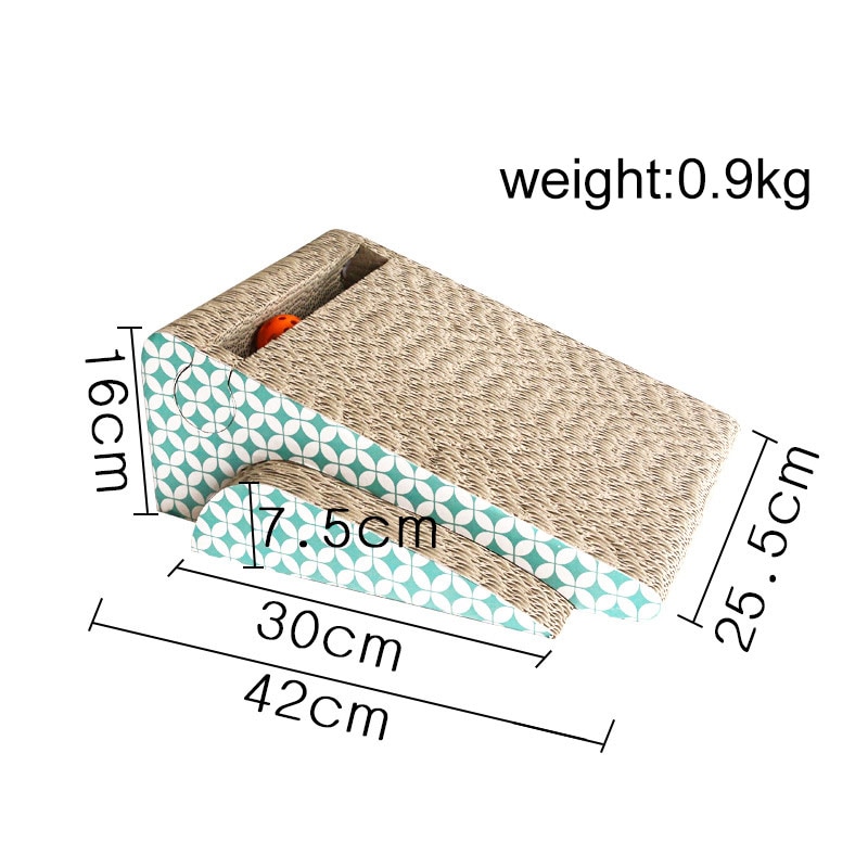 Corrugated Cat Scratch Board Pad Cat Toy House Big Cat Climbing Furniture Scratch Post Cat Jumping Toy with Ladder for Kittens