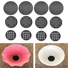 50 PCS Garden Flower Pot Drainage Screens Round Mesh Pads For Succulent Bonsai Avoiding Rotting Roots Soil Loss Pests Cocina