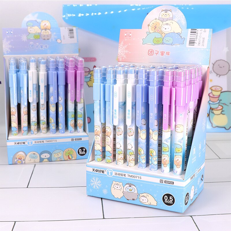 40 pcs/lot Hero Series Mechanical Pencil Cute Student Automatic Pen For Kid School Office Supply Promotional: 00715  0.5MM