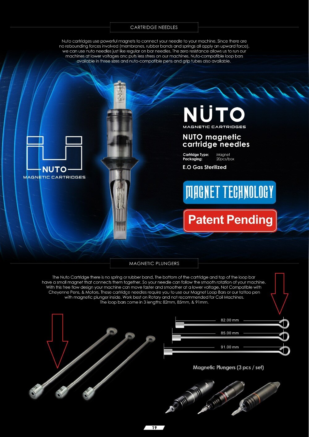 Nuto magnetiska slingstänger  (3 st)