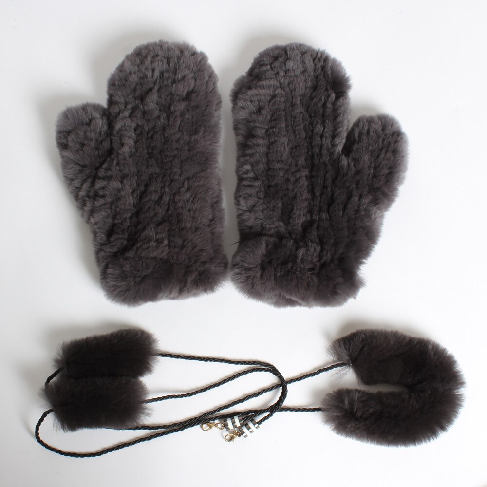 russland Frauen Winter betroffen 100% Natürliche Rex Kaninchen Pelz Handschuhe Dame Handgemachte Starke Warme Weiche Rex Kaninchen Pelz Handschuhe