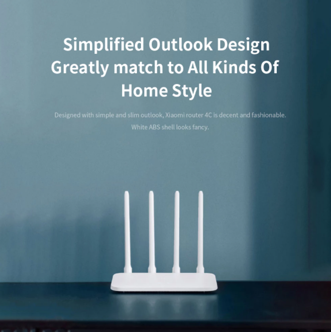 Original xiaomi mi wifi router 4c 64 ram 300 mbps 2.4g 802.11 b/ g /n 4 antenner trådløse routere wifi repeater app kontrol