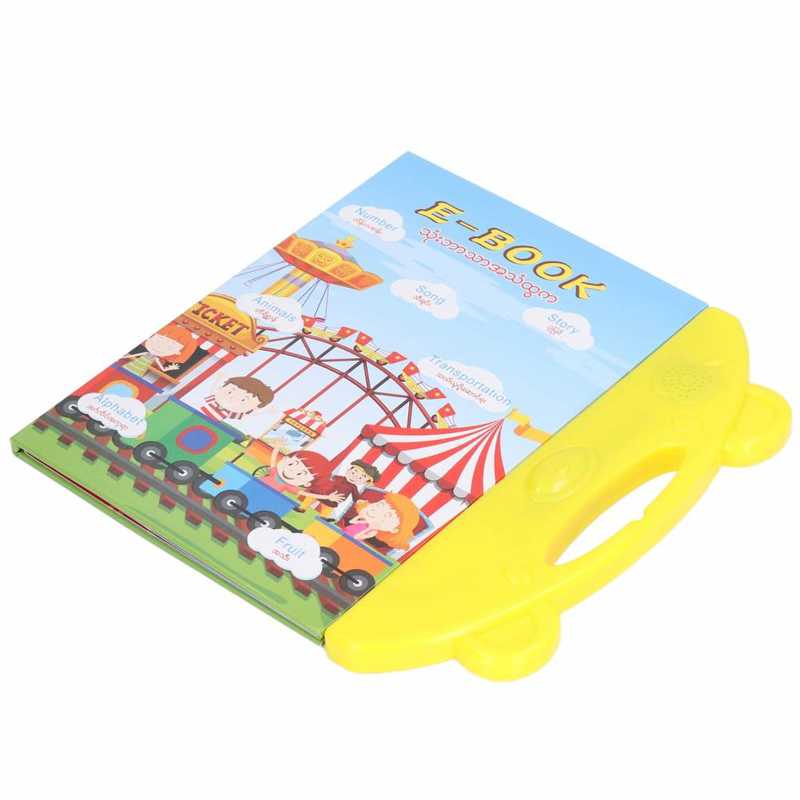 Electronic Sound Book Improve Ability Learning Sound Book Early Education Audio Book with Pen for Daily Playing