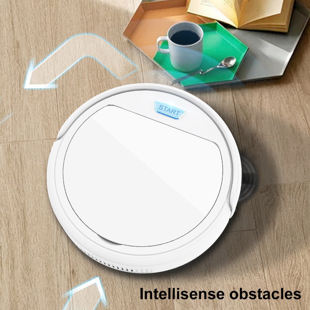 3 in 1 Rechargeable Automatic Mute Smart Sweeper Cleaner Suction Dust Remover Long Standby Time Easy to Operate Rechargeable