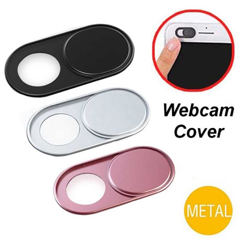 6PCS Universal Mobile Phone Privacy Webcam Cover for Laptop iPhone Samsung iPad Aluminum Alloy Black Silver Lens Camera Cover