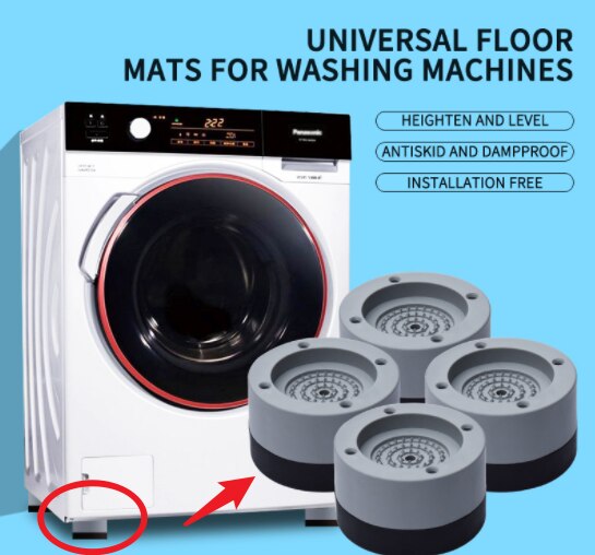 Anti-Slip En Geluidsreducerende Wasmachine Verhogen Hoogte Voeten Antislipmatten Koelkast Anti-Vibratie pad Keuken Badkamer