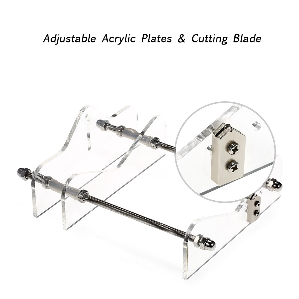 Glass Bottle Cutter Acrylic DIY Bottle Cutting Tool with Sandpaper for Wine Beer Bottles Mason Jars