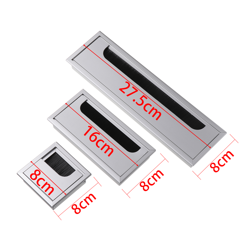 1PC Office Computer Desk Wire Hole Cable Grommets Wire Hole Cover Outlet Port Wire Rack Organizer Furniture Hardware