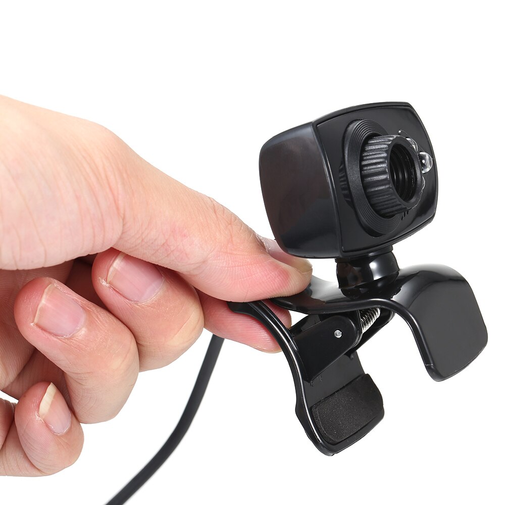 High-definition Clip-on Web Camera 8 Megapixels USB Webcam 2.0 with Microphone 3 LED for PC Laptop Computer Desktop Conference