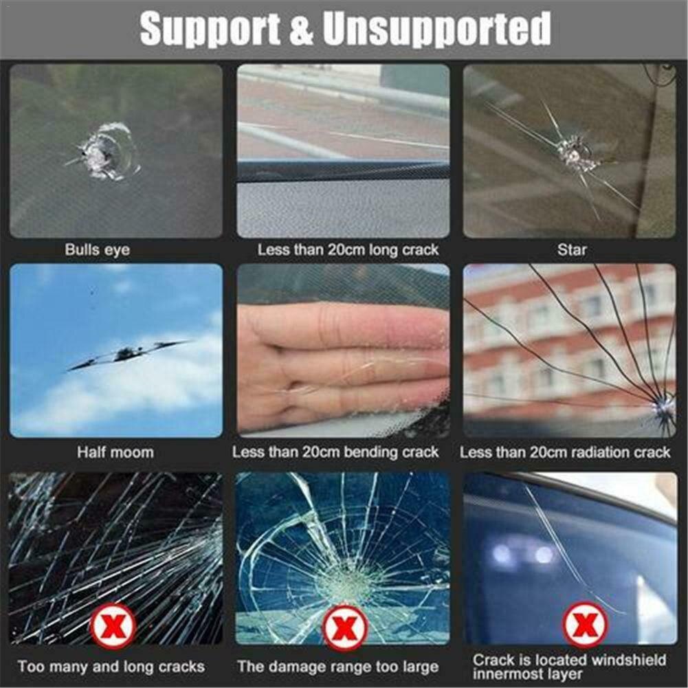 Automotive Glass Nano Repair Fluid Car Window Glass Crack Chip Repair Tool Kit Windscreen Glass Scratch Crack nano-repair fluid