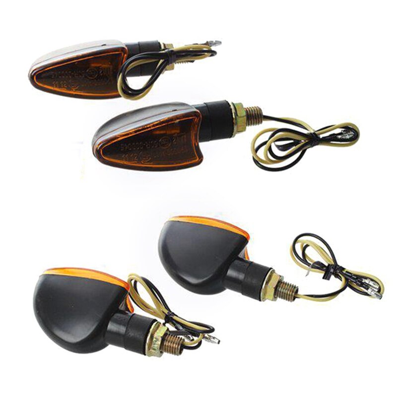 2 stuks/paar universele motorfiets led richtingaanwijzers lamp motorfiets knipperlichten gloeilamp