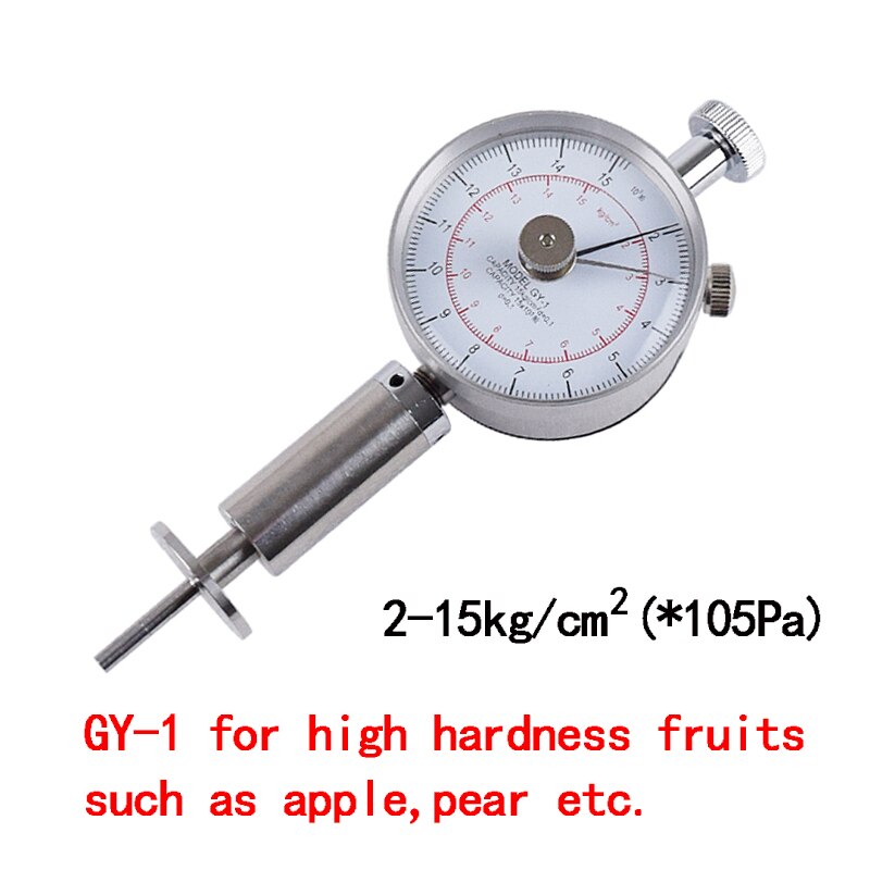 Penetrómetro para frutas, probador de la dureza de la fruta, para durómetro manzana, pera, fresa, Kiwi, GY-1/GY-2/GY-3: GY-1