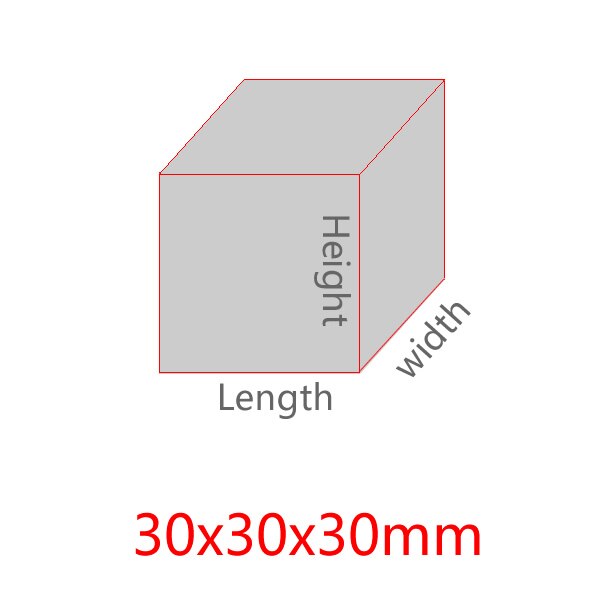 30mm Acrylic frosted square block,Cosmetic accessories base,White acrylic brick Shooting props product bottom support: 30x30x30mm