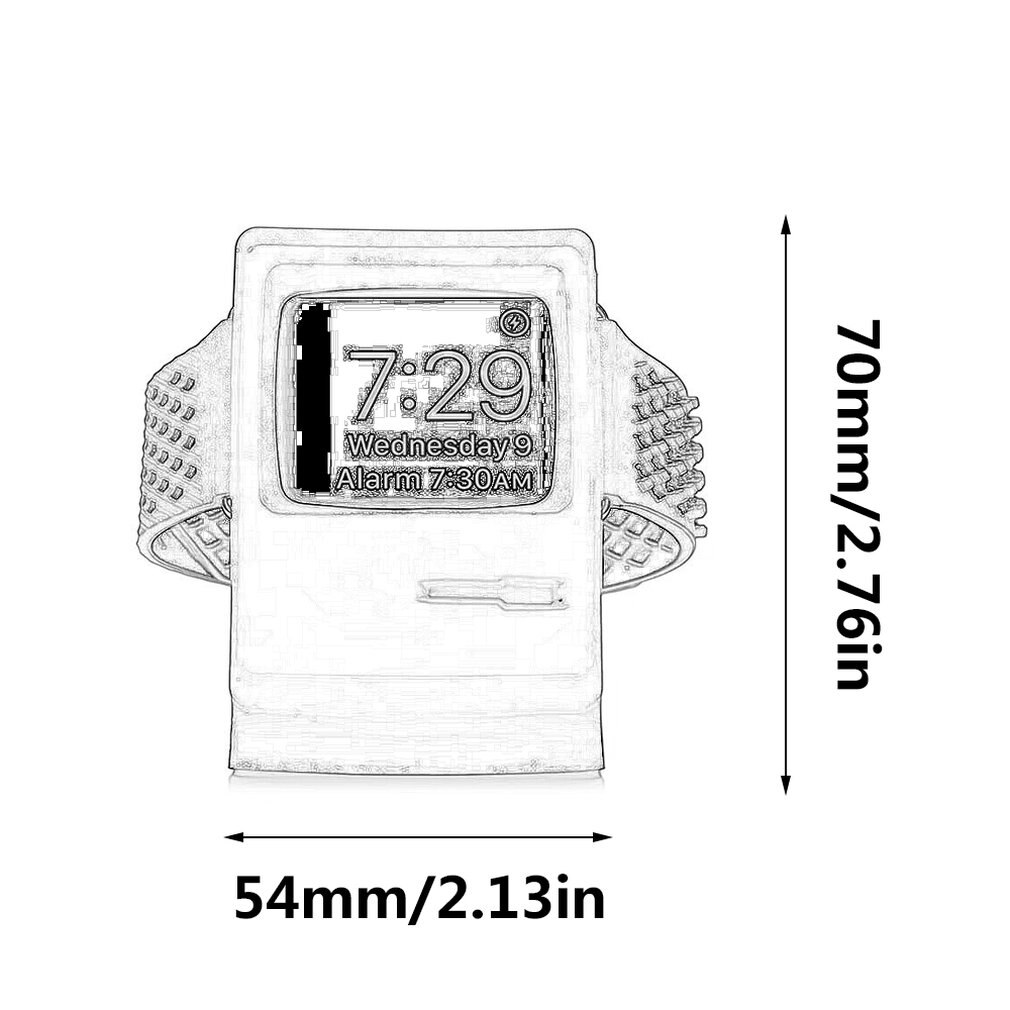 For apple watch retro charging stand Apple Watch silicone charging night mode bracket