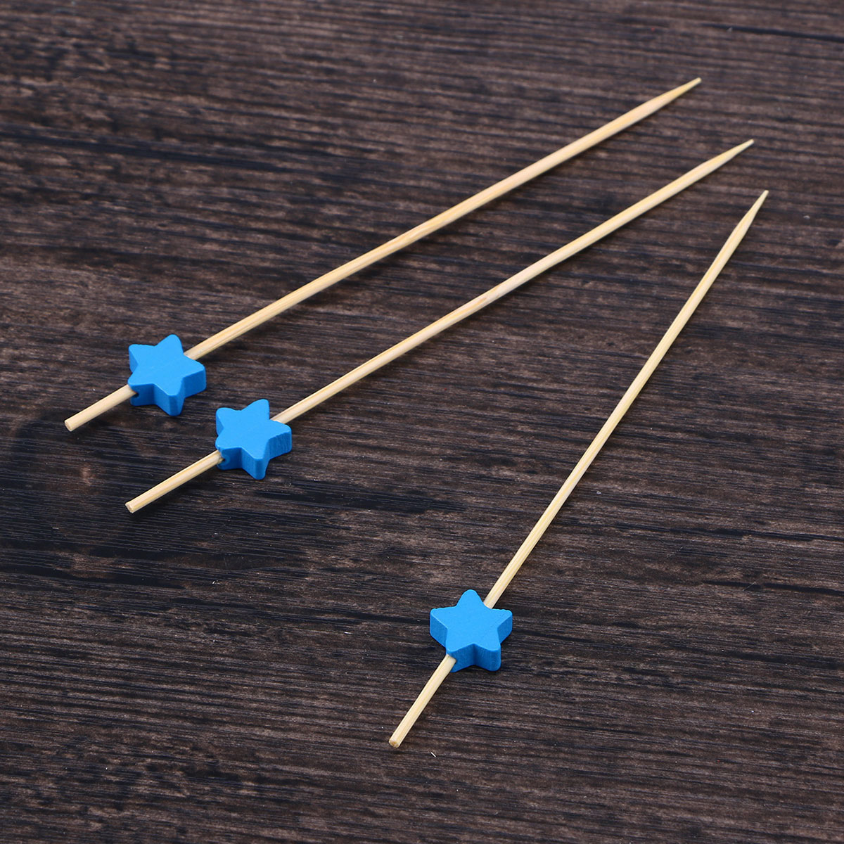 Plinthes à Cocktail jetables en forme de pentagramme faits à la main, pics d'apéritif jetables pour dîner, Banquet, mariage, 100 pièces