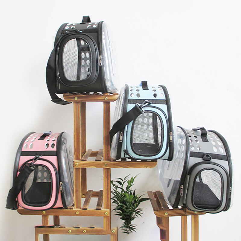 Mochila para perro y gato, bolsa de viaje para gato, bandolera doble espacio, bolsas de capsula, Gato, bolso de transporte transpirable