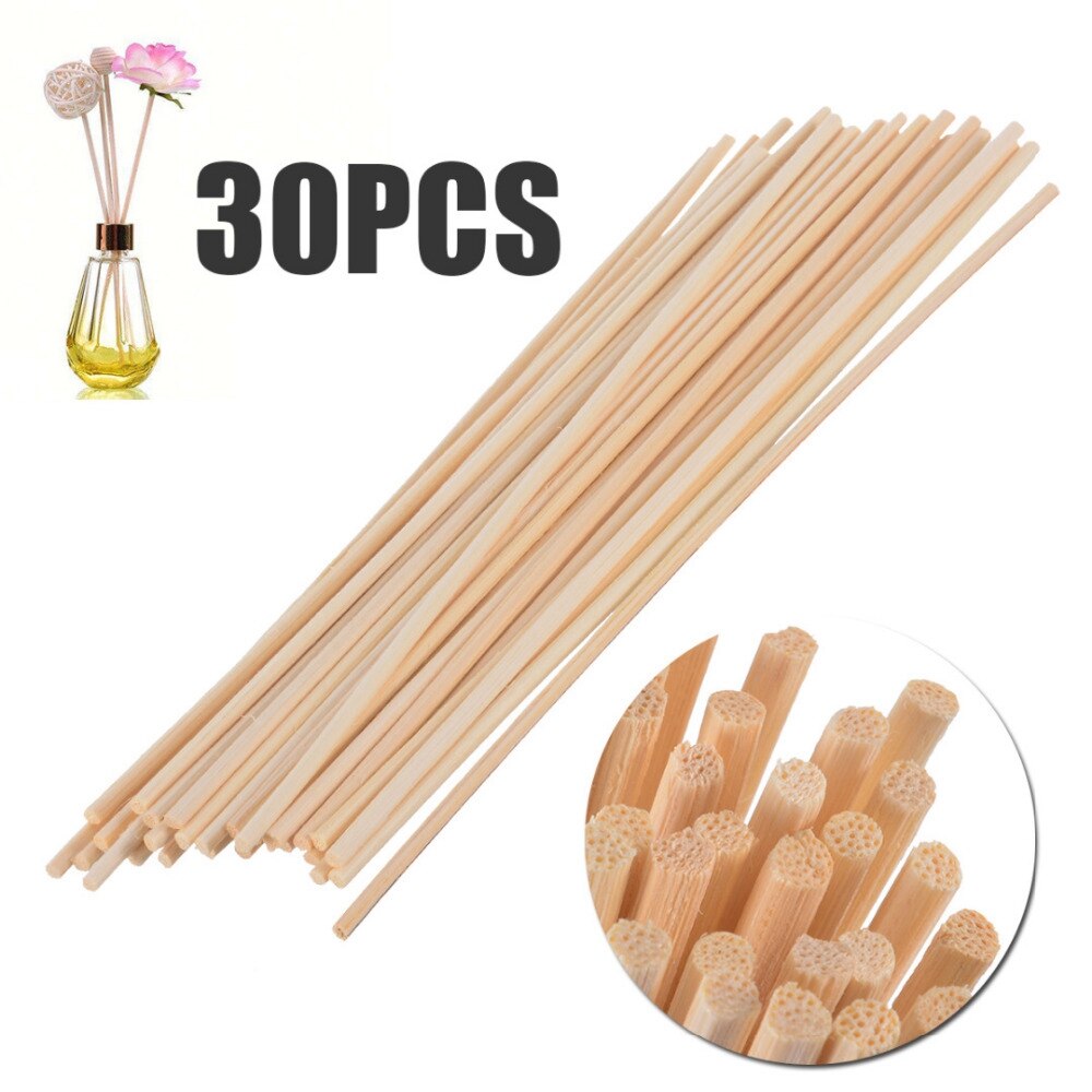 30Pcs Rotan Reed Sticks Geur Reed Diffuser Aroma Olie Diffuser Rotan Sticks Voor Thuis Badkamers Geur Diffuser