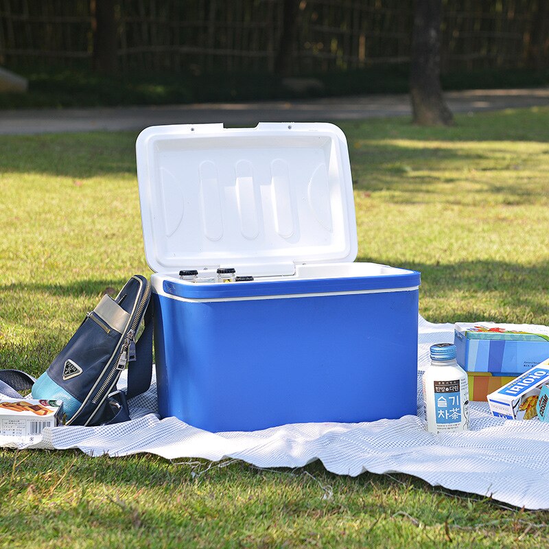 13L Mini Dual Use Car Refrigerator Home Freezer Thermal Heat Preservation and Cold Icebox Portable Travel Camping Cooler Box