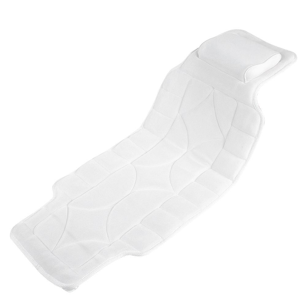 Helkroppspute myk spa-badepute sklisikker badekarmatte luksuspute støtter hodehals badekarmatte baderomstilbehør