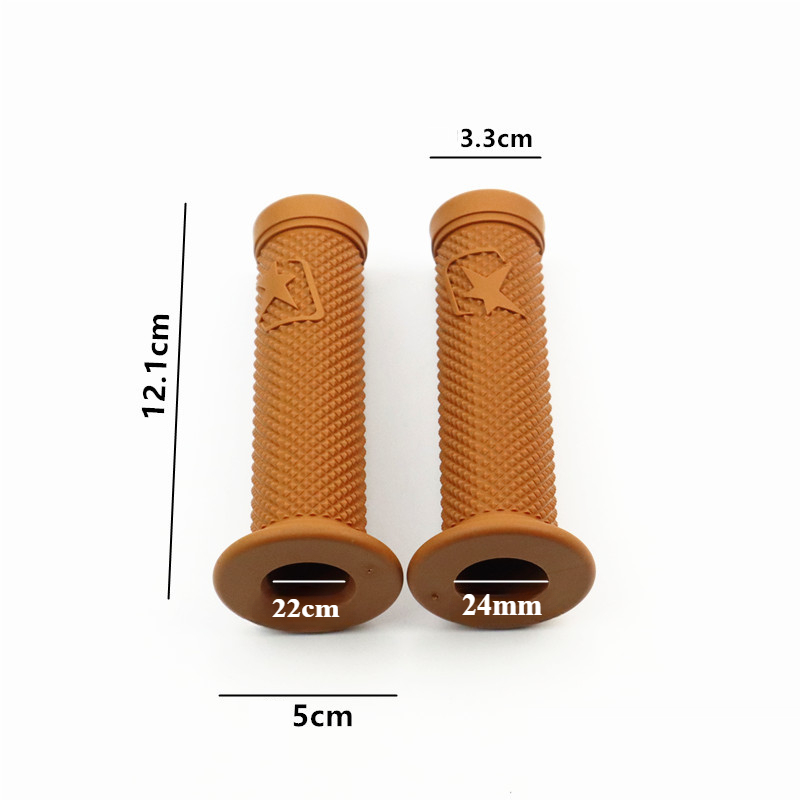 7/8 ''22 MILLIMETRI Dirt Bike Mountain Bike Manubrio Coperture Manopole Moto Gomma Gel Retro Manubrio Copertura Moto Manopola Dell'acceleratore