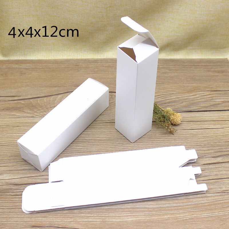 10pcs Multi size Rectangular 4*4*12 16 10cm Packaging Box Packaging Folding Boxes For Essential Candle Oil Bottle Package: 4x4x12cm