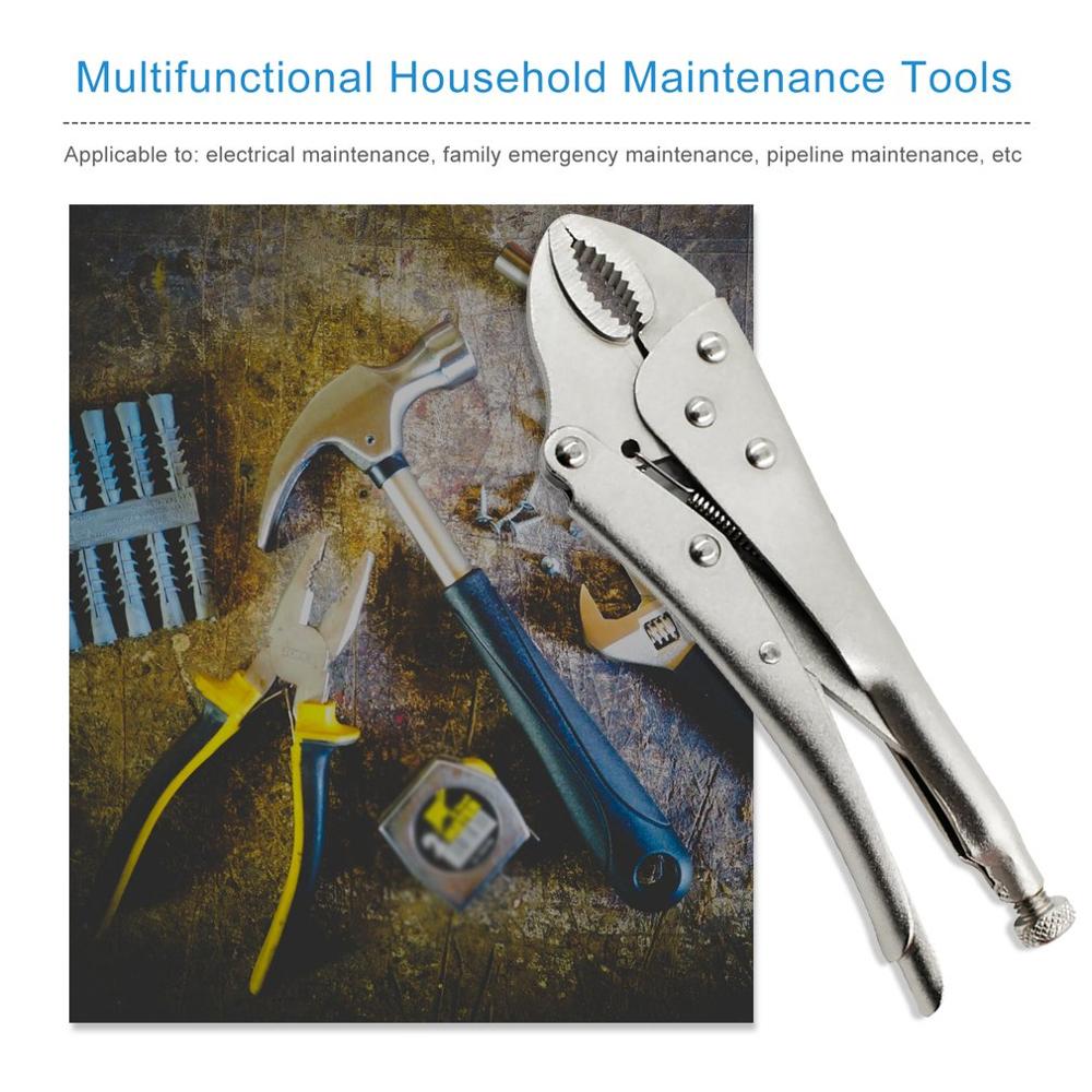 Multi-function Pliers Manual Pressure Pliers Adjustable Fixed Pliers Round Mouth Durable Non-slip Industrial Grade 10 Inch