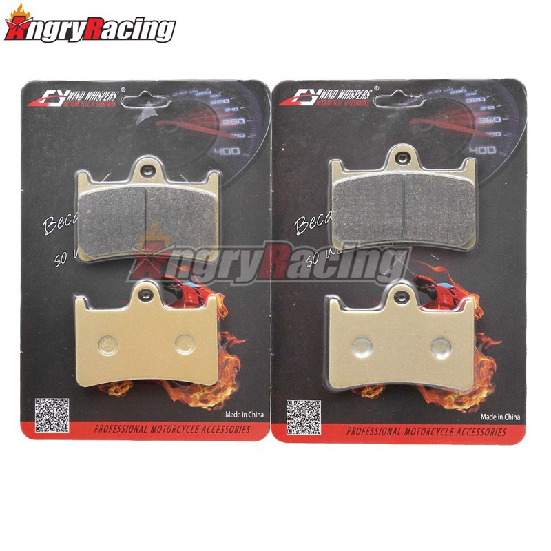 Pastillas de freno delanteras y traseras para Yamaha t-max 530cc TMax 530 XP500 XP530 TDM900 XT1200Z Super Tenere FJR1300 XV1700 Road Star Warrior: Front 2 Pair