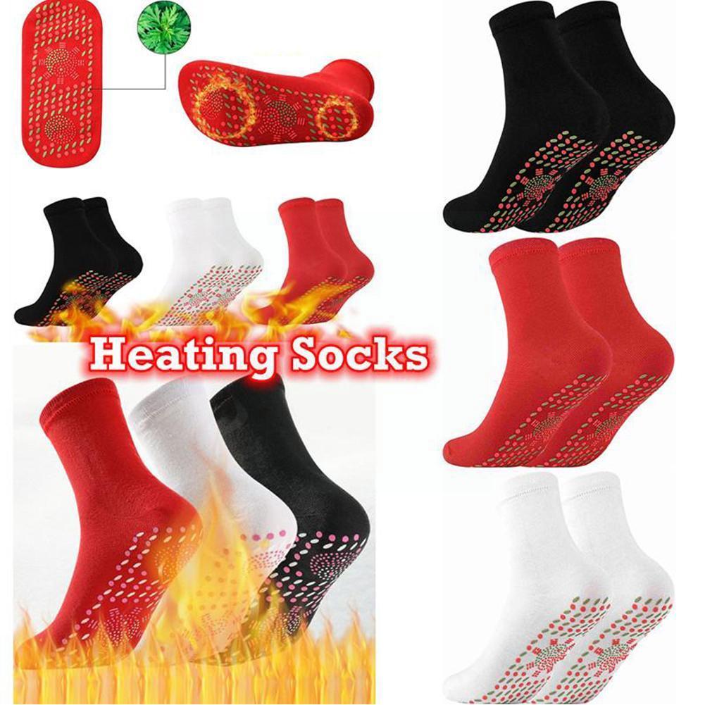 Calcetines magnéticos de terapia autocalentables para hombre, calcetines masajeadores para alivio del dolor, accesorios de masaje para pies, deportes cálidos de invierno U8T7