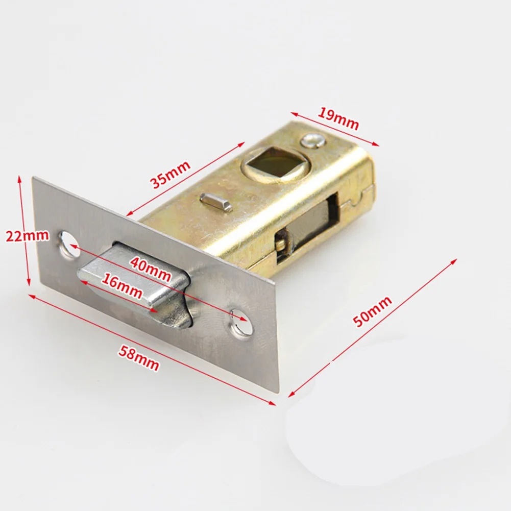 Mortice Door Tubular Latch Internal Bolt Facility Unsprung Catch 30/35/40/ 45mm Zinc Alloy Doors Hardware Locks: Black & White