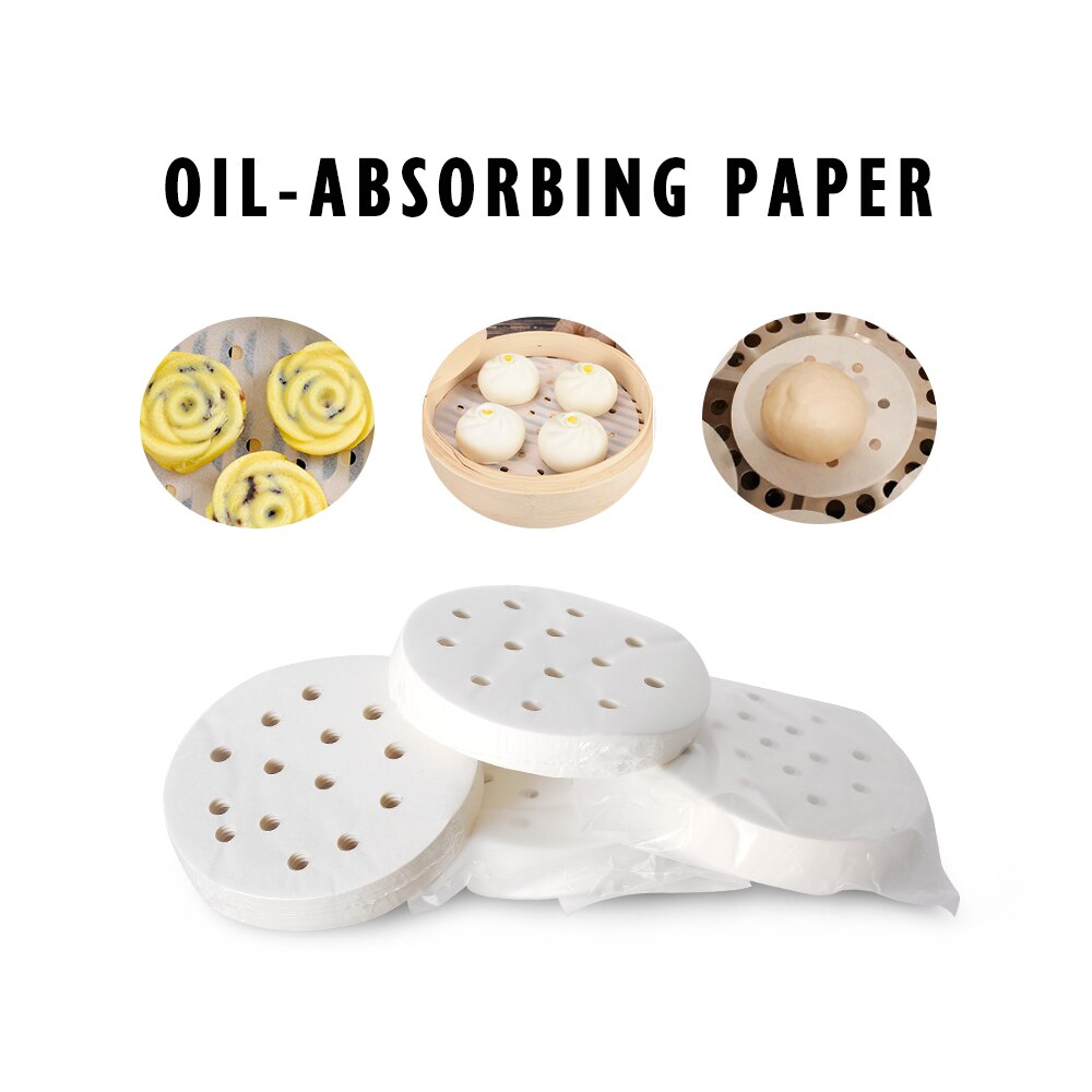 Kitchen Use Hamburger Press Machine 400pcs Oil Absorbing Paper 100mm/130mm Suitable for AM10/AM13 Machine