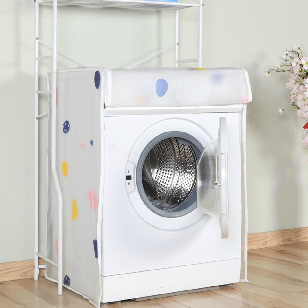 Automatic Washing Machine Cover Premium PEVA Washing Machine Case Waterproof Anti-dust Washing Machine Protector for Home (60x55