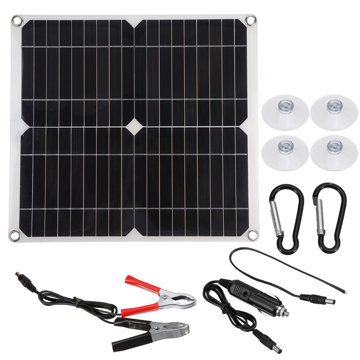 300w kit de painel solar completa dupla 18v usb 60a controlador gerador solar portátil para a energia móvel relógio telefone carregador bateria: 50W-No Controller