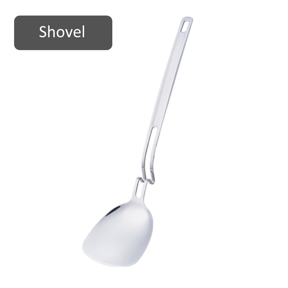 Stainless Steel Wall Spoon Spoon Sub-Long Handle Pot Ladel Spoon Drain Spoon Long-Handled Soup Ladle Leakage: Shovel