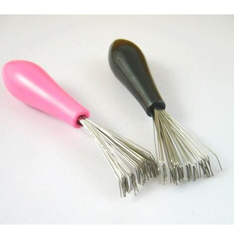 5 pz/lotto Pratico Manico Pettine Spazzola di Capelli Pulitore di Rimozione Incorporato Rullo Rompicapo Tergicristallo Strumento