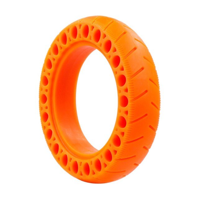 9.5 Inches Scooter Tires Black ElectricPuncture High Elasticity Non-slip: ORANGE