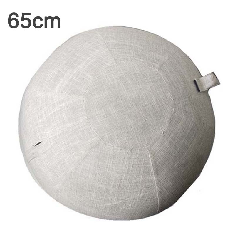 Anti-Slip Yoga Bal Cover Oefening Balans Bevalling Bal Cover Met Handdle Draagbare Yoga Pilates Gym Training Bal Cover tas: 65cm  Beige