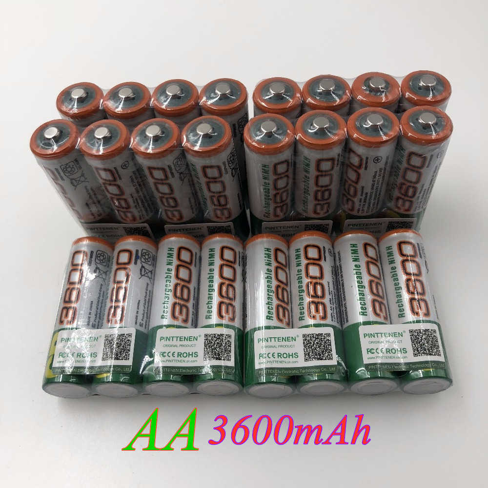 4/8/12 PCS 1.2V AA Rechargeable Battery 3600mAh NI-MH AA Replacement Battery For Toys Camera Microphone
