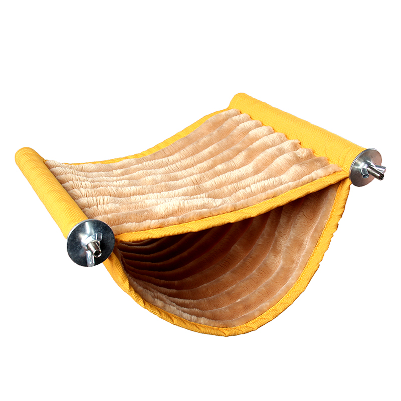 Accesorios para hámster, hamaca, casa de conejillo de indias, jaulas y escaleras, juguetes para ratas, Dumbo, suministros para mascotas pequeñas, bonitos y cálidos de invierno: Yellow / S