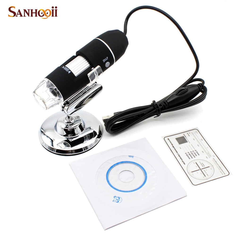 SANHOOII 1000X 8 LED USB Digital Mikroskop Endoskop Kamera Microscopio für praktisch Reparatur Haar Haut Druck Inspektion
