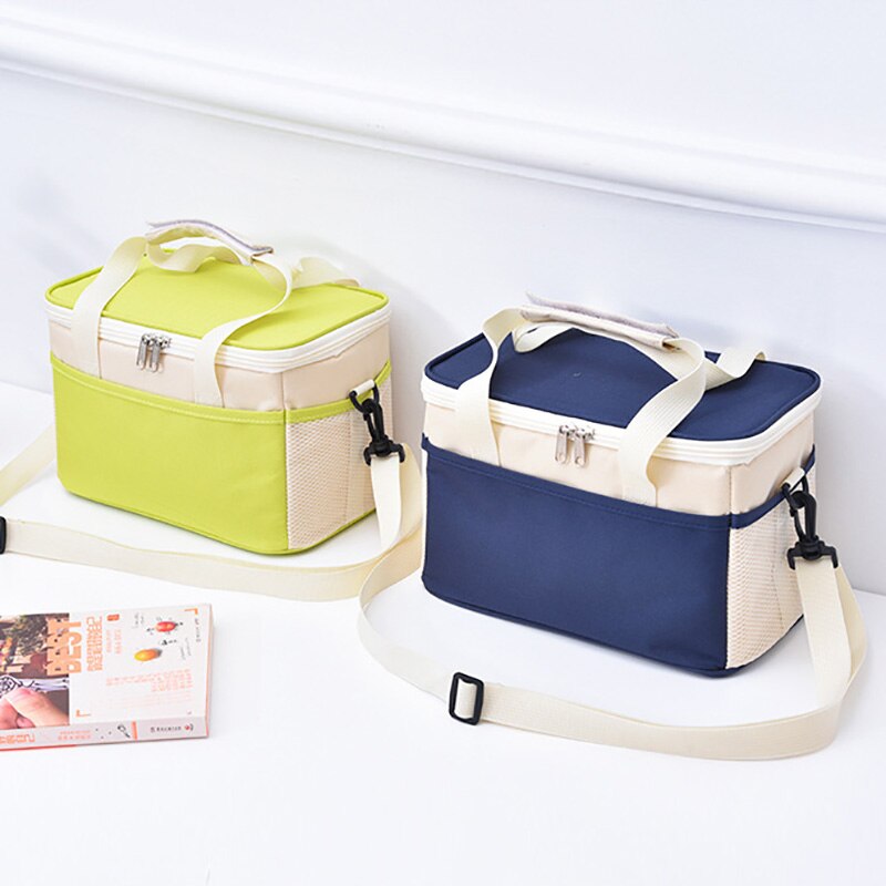 Thermische Lunch Tas Voor Werk Outdoor Picknick Koeltassen Koelkast Reizen Geïsoleerde Ice Pack Draagbare Opslag Container X385H