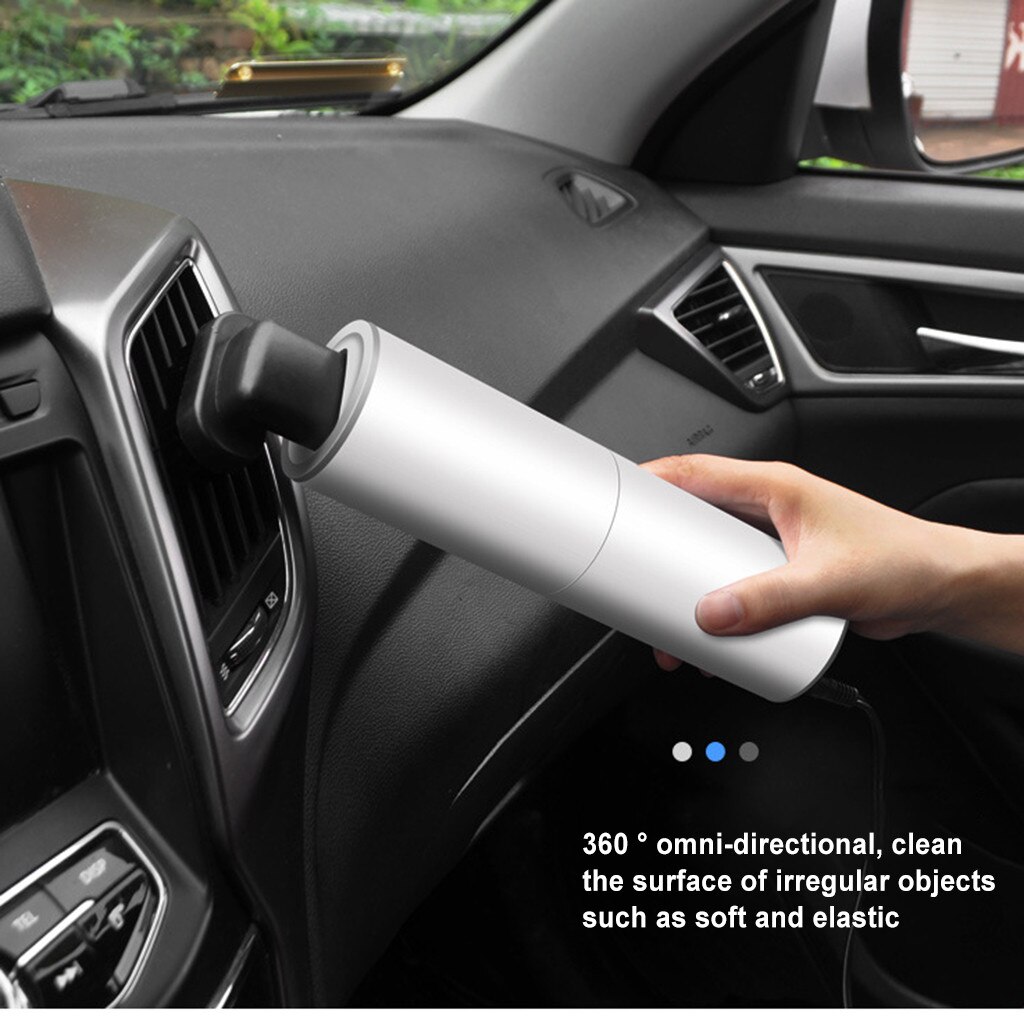 Auto Mini Suction Portable Vacuum Cleaner Low Noise Handheld Portable Vehicle Vacuum Cleaner For Home Computer Cleaning 120W 12V