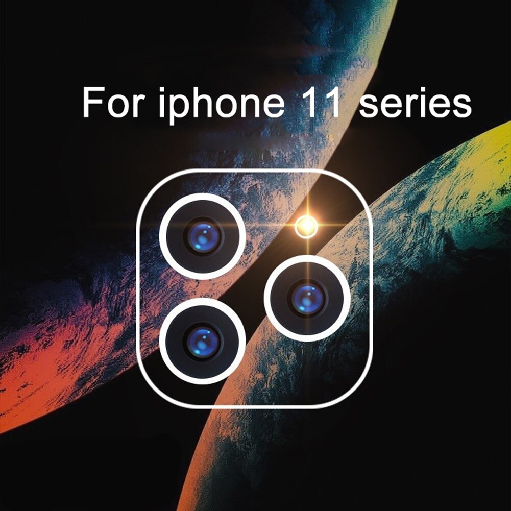 Herdet glass støvtett bak kamera linse beskyttelsesfilm for iphone 11 pro max