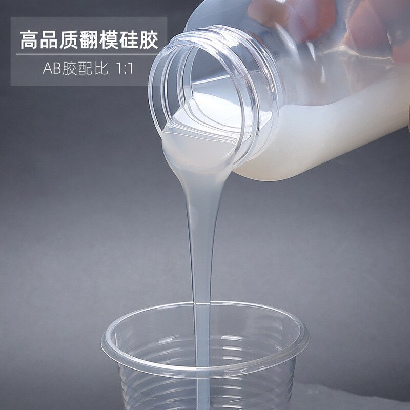 200/500g DIY Silicone Mold Making AB 1:1 Liquid Rubber Easy To Use Make Your Own Mold Fast Curing Mold Making Silicone Kit